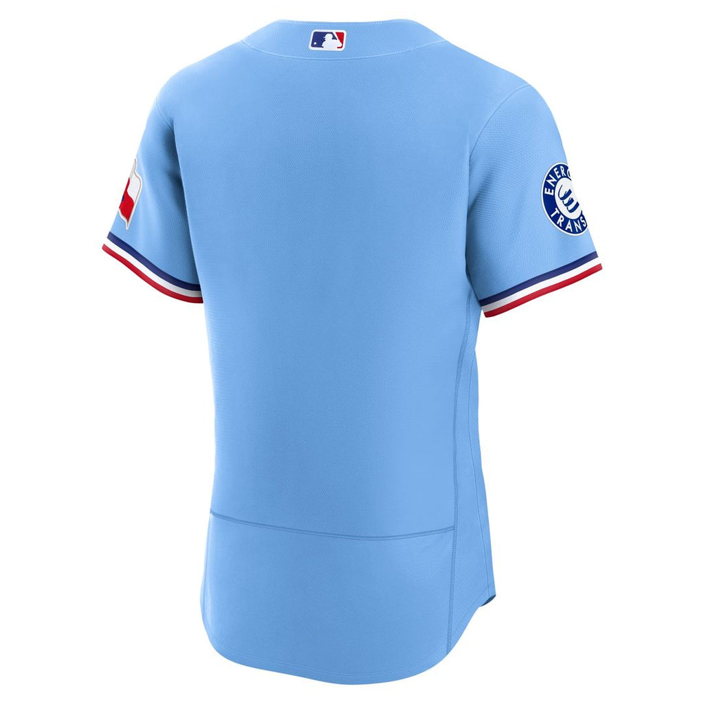 Texas Rangers Home Sponsor Patch Authentic Jersey — White