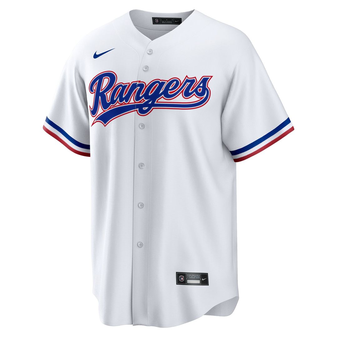 Texas Rangers Wyatt Langford Home Replica Jersey — White