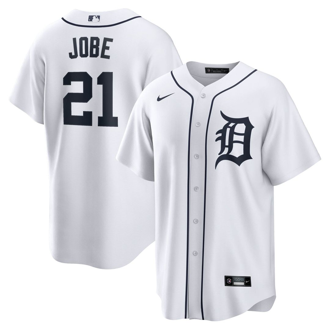 Detroit Tigers Jackson Jobe Home Replica Jersey — White