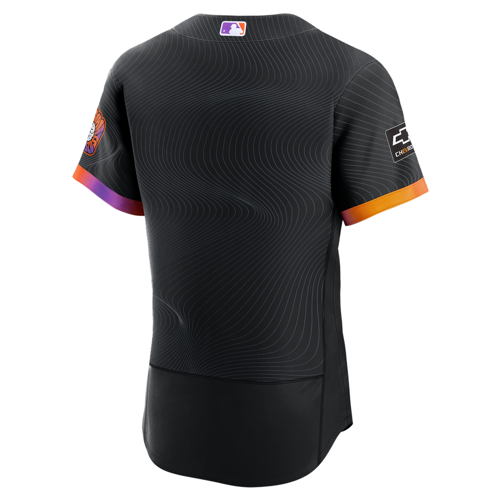 San Francisco Giants City Connect Authentic Sponsor Patch Jersey — Anthracite