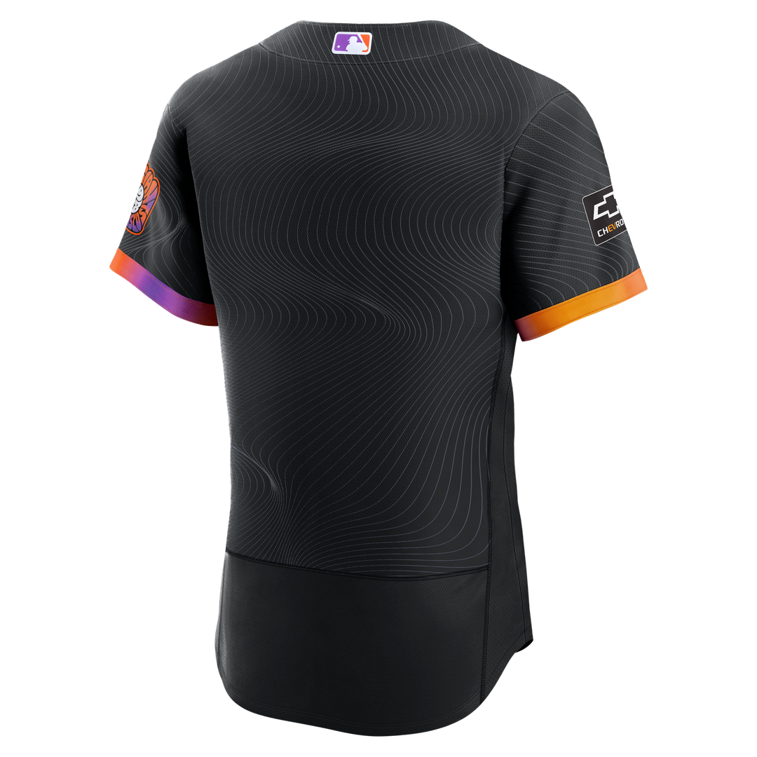 San Francisco Giants City Connect Authentic Sponsor Patch Jersey — Anthracite