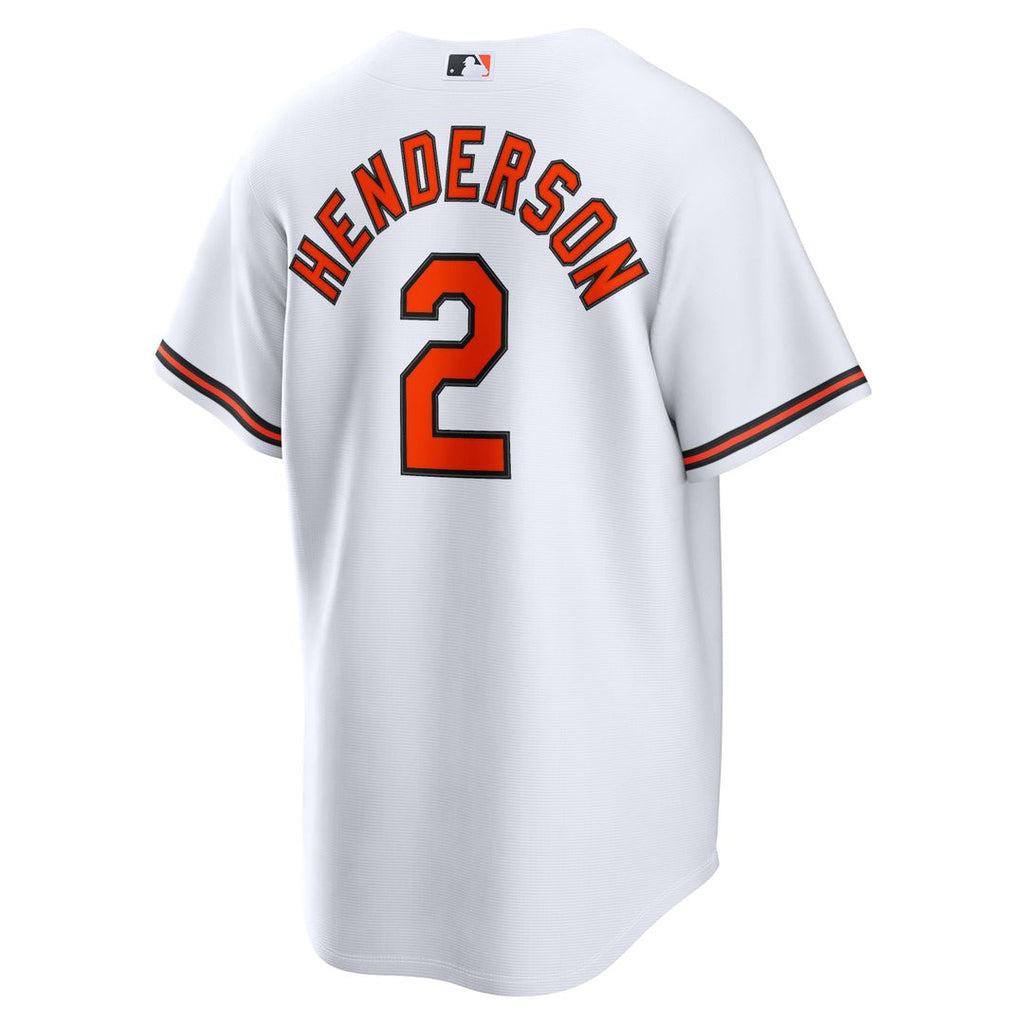 Baltimore Orioles Gunnar Henderson Home Replica Jersey — White