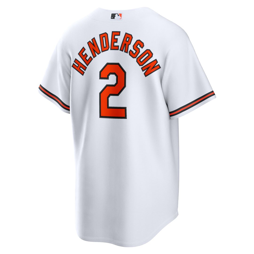 Baltimore Orioles Gunnar Henderson Home Replica Jersey — White