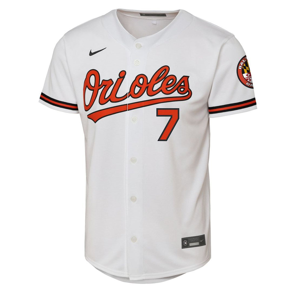 Baltimore Orioles Jackson Holliday Youth Alternate 2 Stadium Jersey — Orange