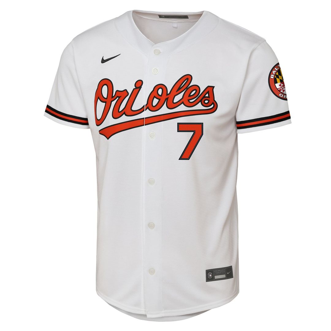 Baltimore Orioles Jackson Holliday Youth Alternate 2 Stadium Jersey — Orange