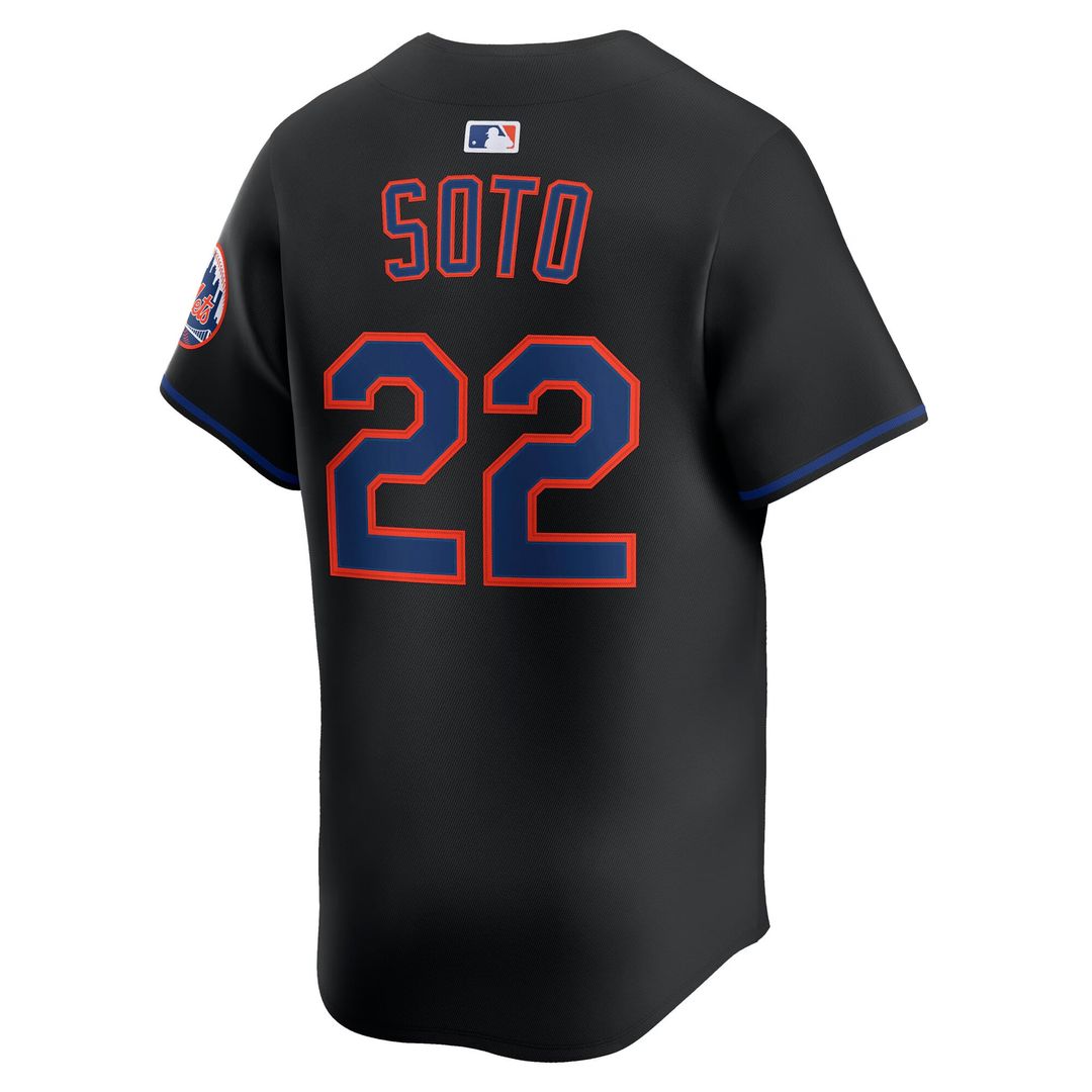 New York Mets Juan Soto Alternate Limited Jersey — Black