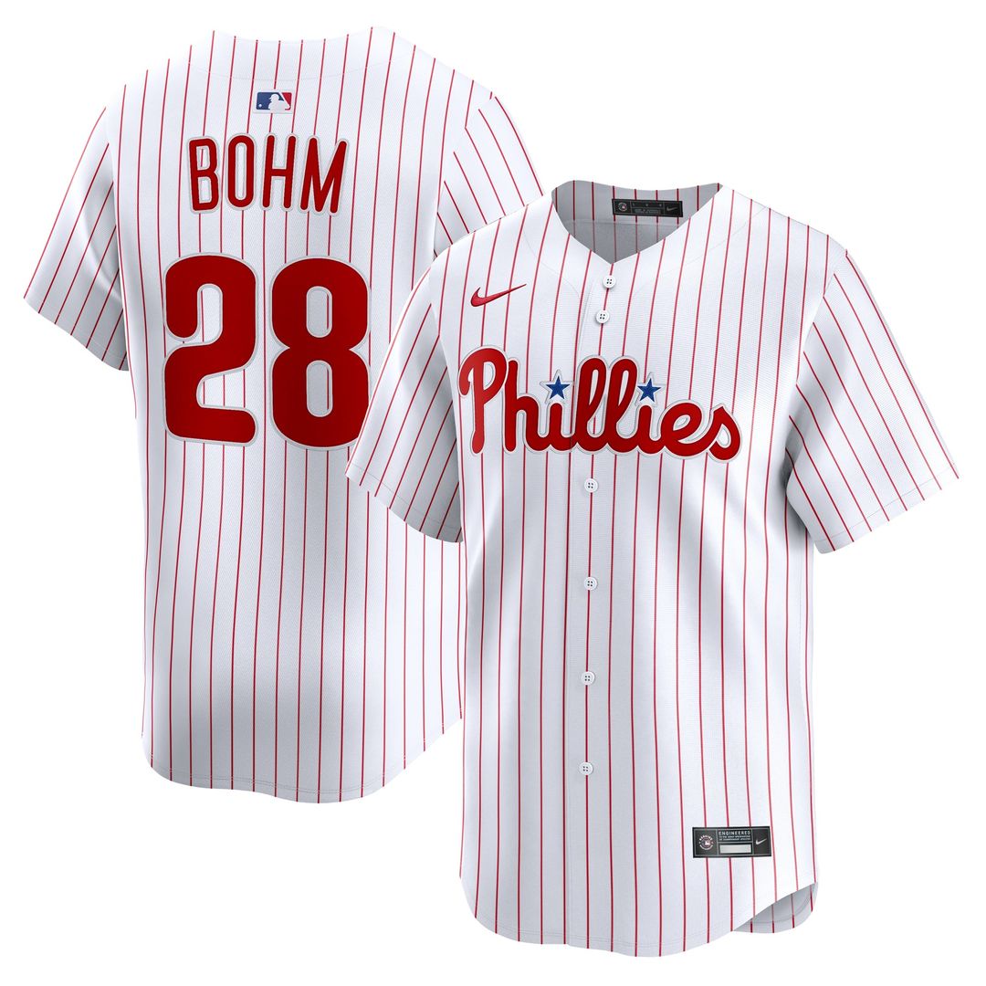 Philadelphia Phillies Alec Bohm Home Limited Jersey — White
