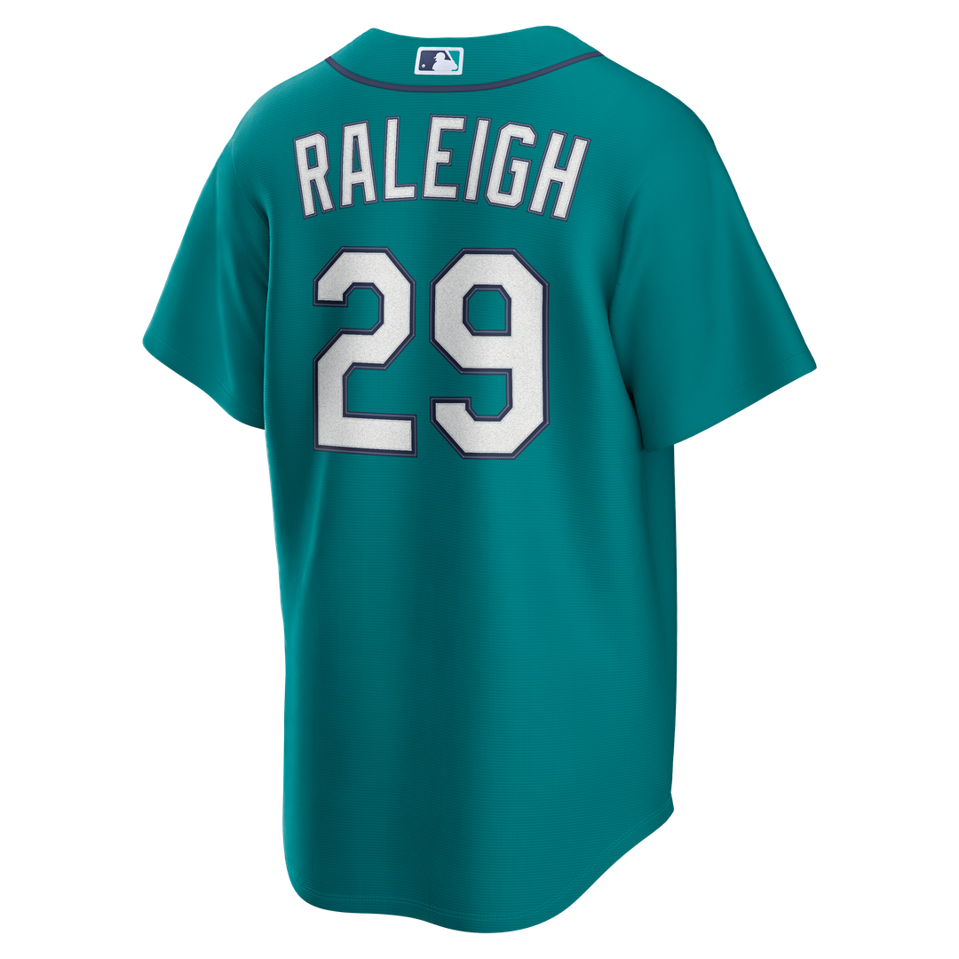 Seattle Mariners Cal Raleigh Alternate Replica Jersey — Teal