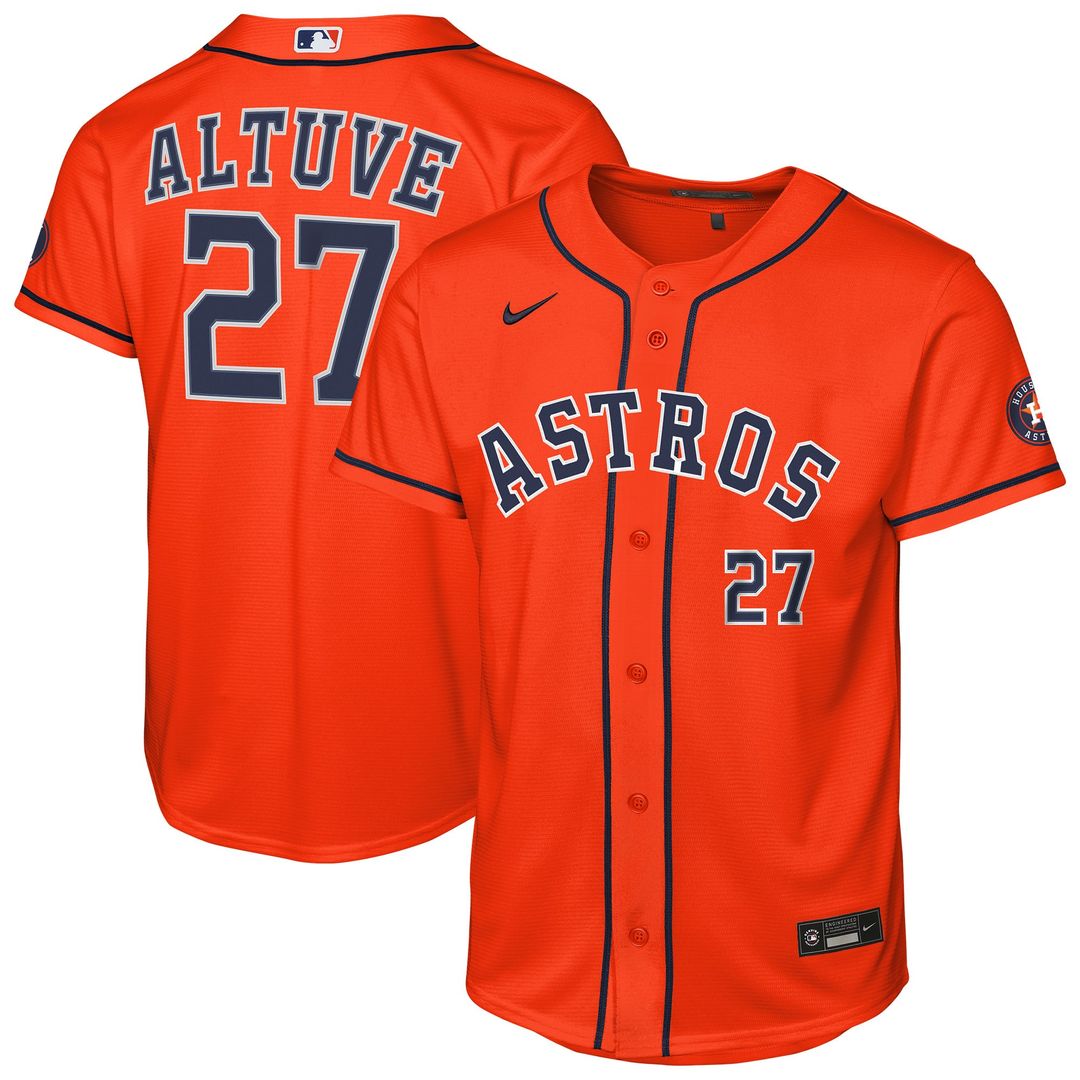 Houston Astros Jose Altuve Youth Home Stadium Jersey — White