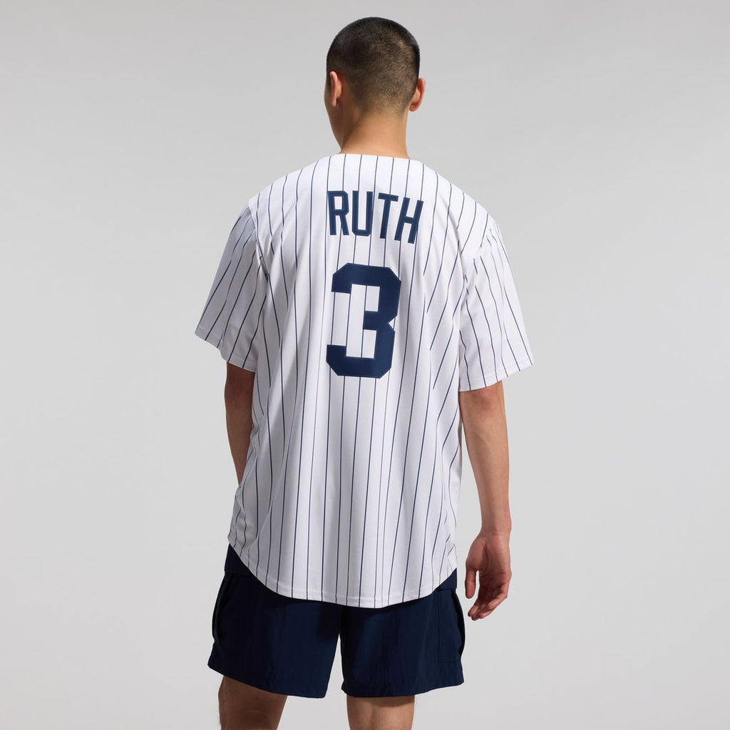New York Yankees Babe Ruth Throwback Cooperstown Limited Jersey — White