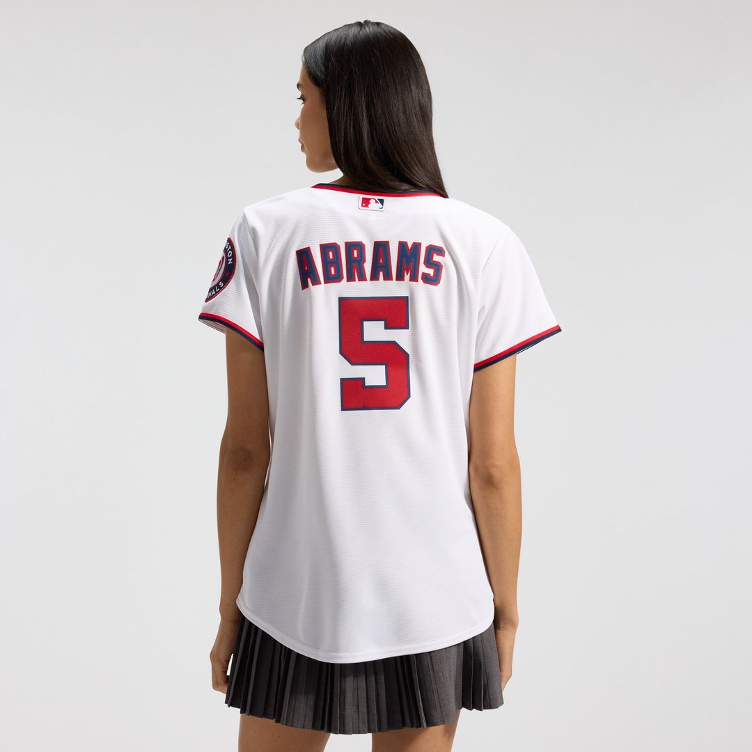 Washington Nationals CJ Abrams Women's Home Replica Jersey — White