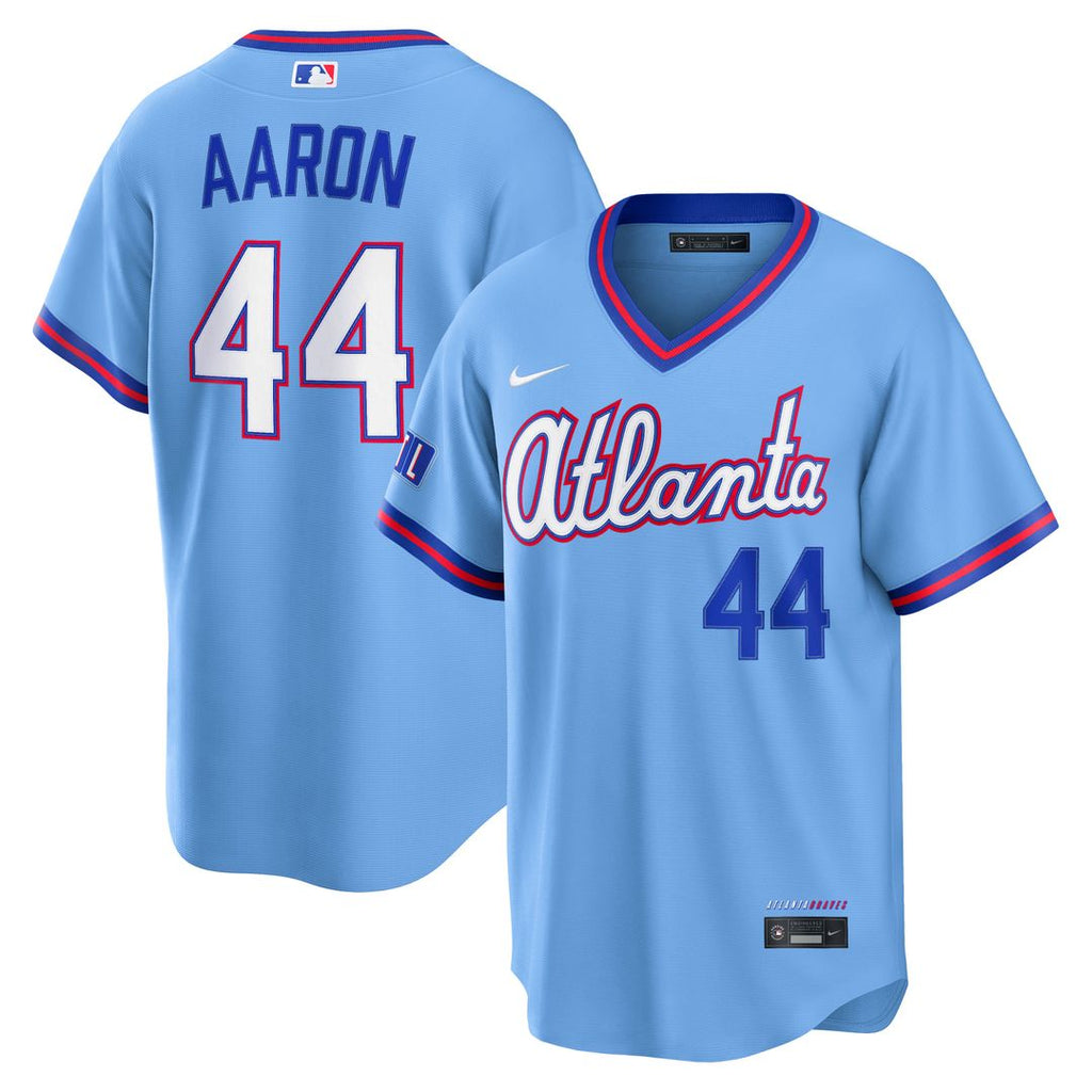 Atlanta Braves Hank Aaron 2026 City Connect Stadium Jersey — Powder Blue