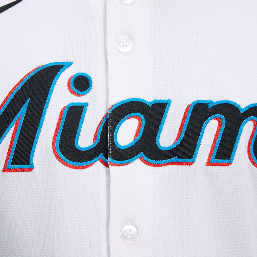 Miami Marlins Home Elite Jersey — White