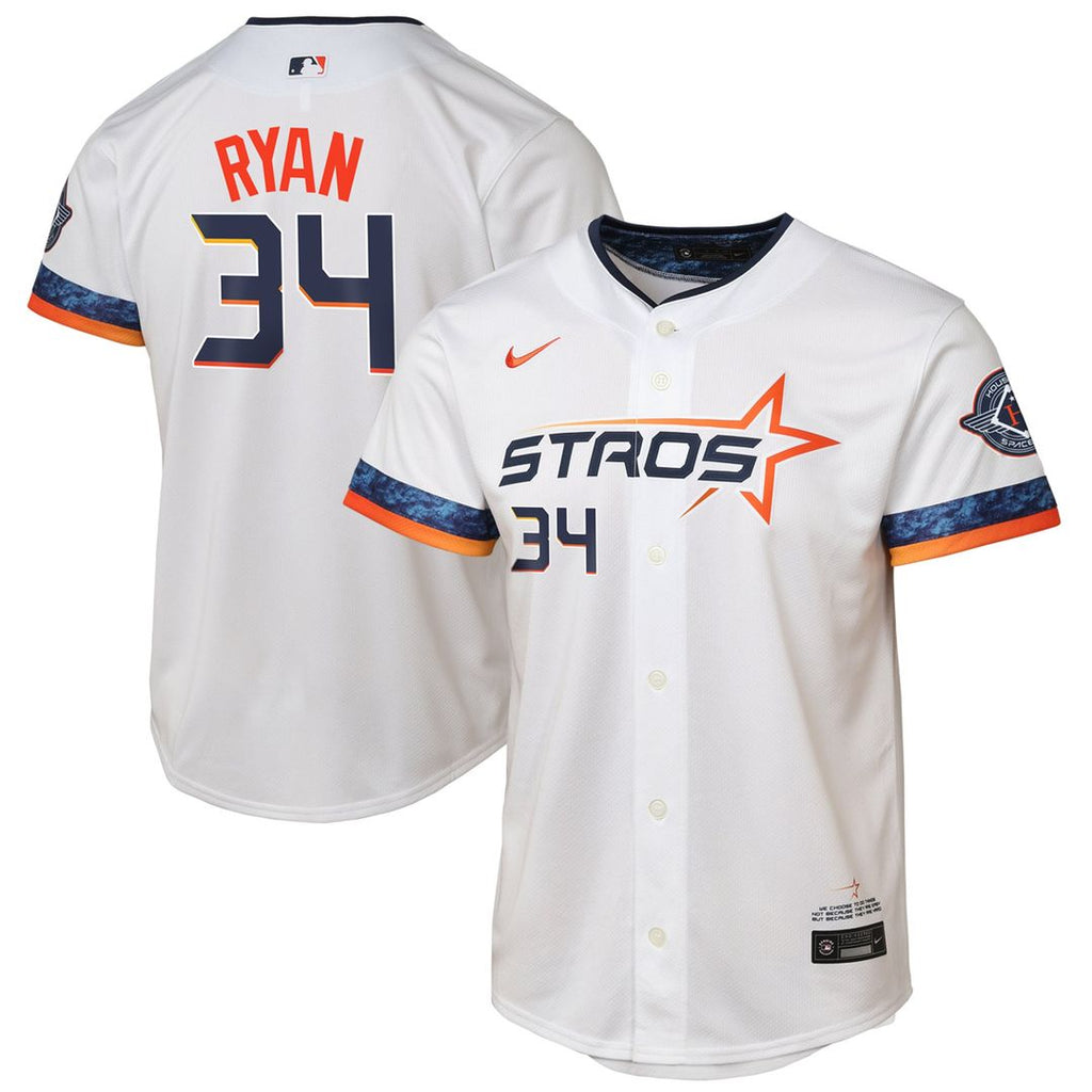 Houston Astros Nolan Ryan Youth 2025 City Connect Limited Jersey — White