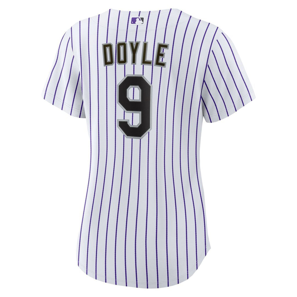 Colorado Rockies Brenton Doyle Women's Home Replica Jersey — White