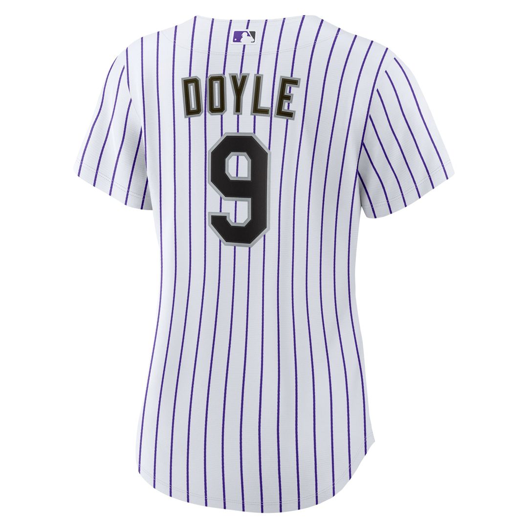 Colorado Rockies Brenton Doyle Women's Home Replica Jersey — White