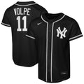 New York Yankees Anthony Volpe Youth Fashion Replica Jersey — Black
