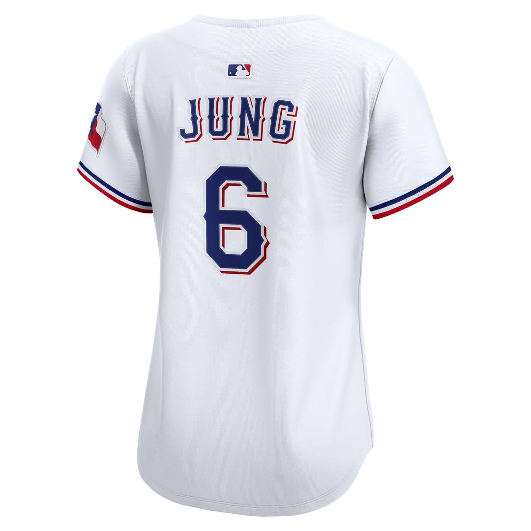 Texas Rangers Josh Jung Women's Home Limited Jersey — White