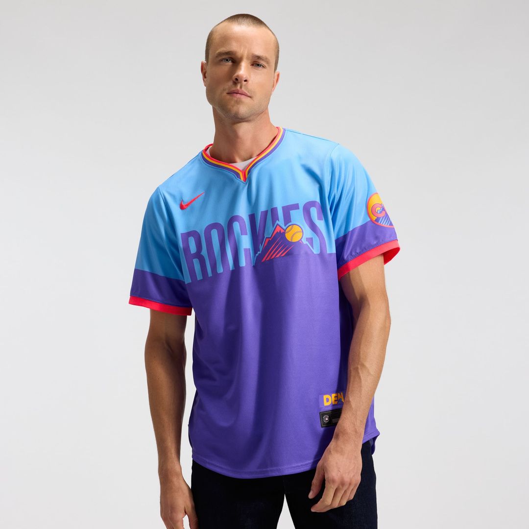 Colorado Rockies 2025 City Connect Limited Jersey — Purple/Light Blue