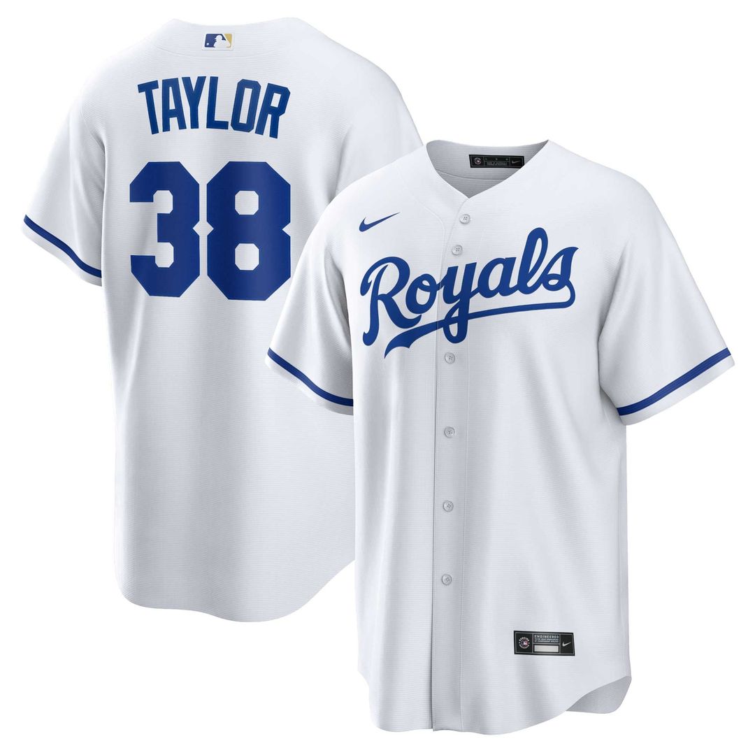 Kansas City Royals Josh Taylor Home Replica Jersey — White