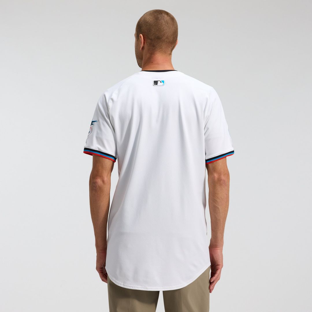 Miami Marlins Home Elite Jersey — White