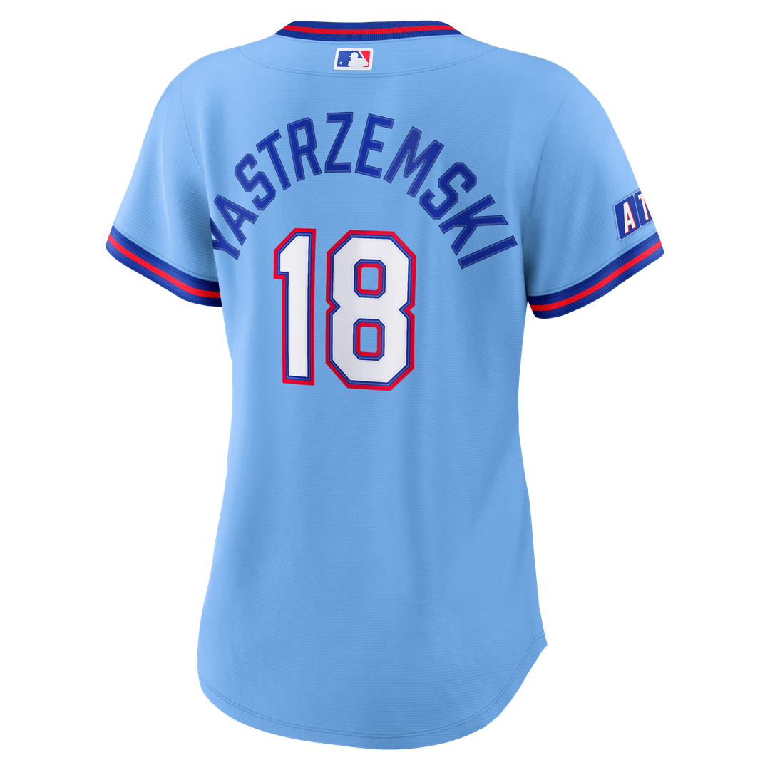 Atlanta Braves Mike Yastrzemski Women's 2026 City Connect Stadium Jersey — Powder Blue