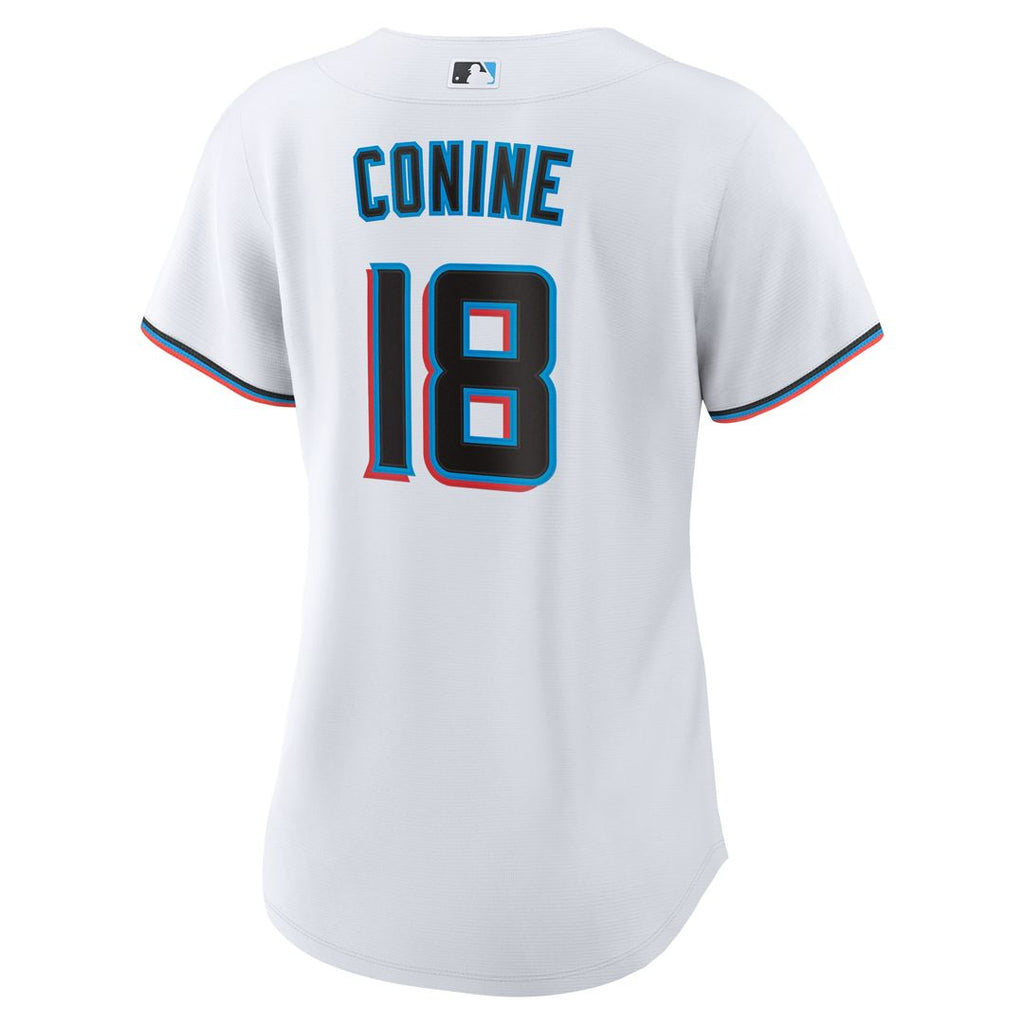 Miami Marlins Griffin Conine Women's Home Replica Jersey — White