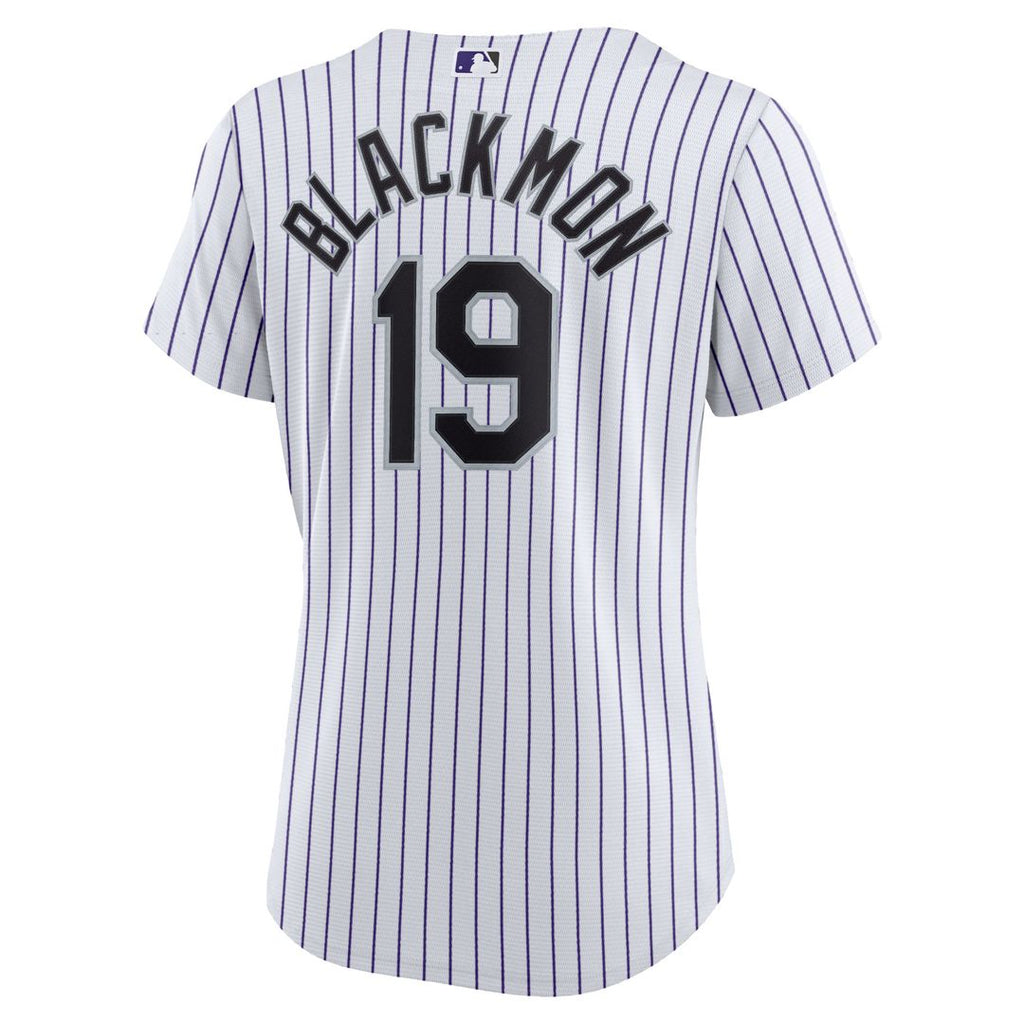 Colorado Rockies Charlie Blackmon Women's Home Replica Jersey — White