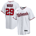 Washington Nationals James Wood Home Replica Jersey — White