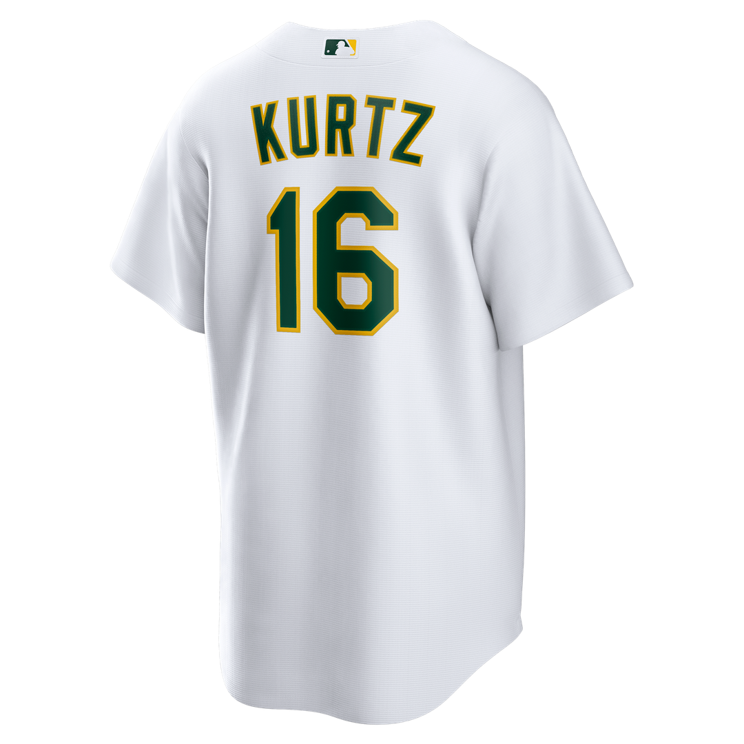 Athletics Nick Kurtz Home Replica Jersey — White