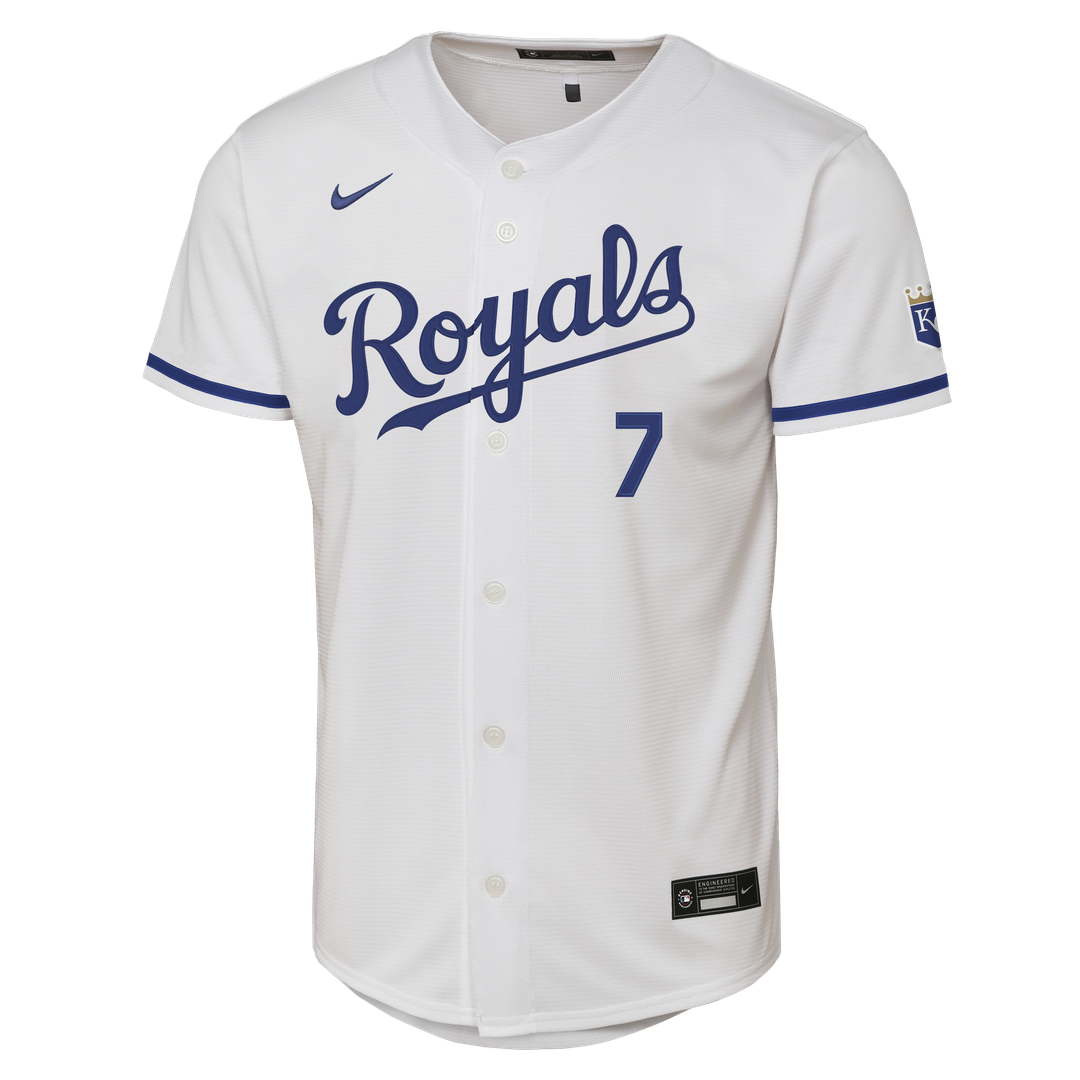 Kansas City Royals Bobby Witt Jr. Youth Alternate Stadium Jersey — Light Blue