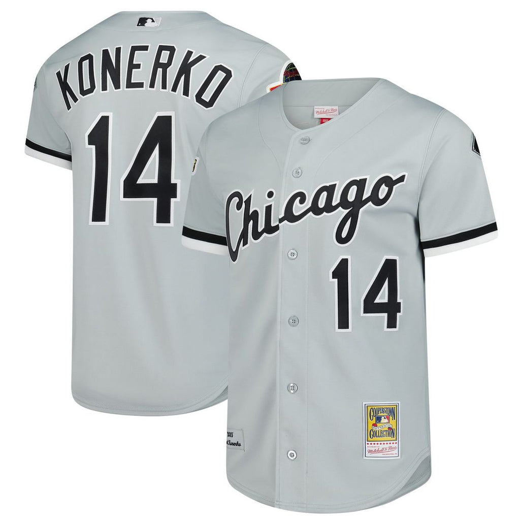 Chicago White Sox Paul Konerko 2005 Cooperstown Authentic Jersey — Gray