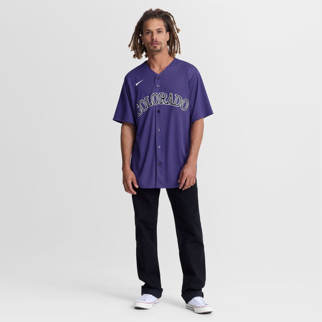 Colorado Rockies Alternate Replica Jersey — Purple