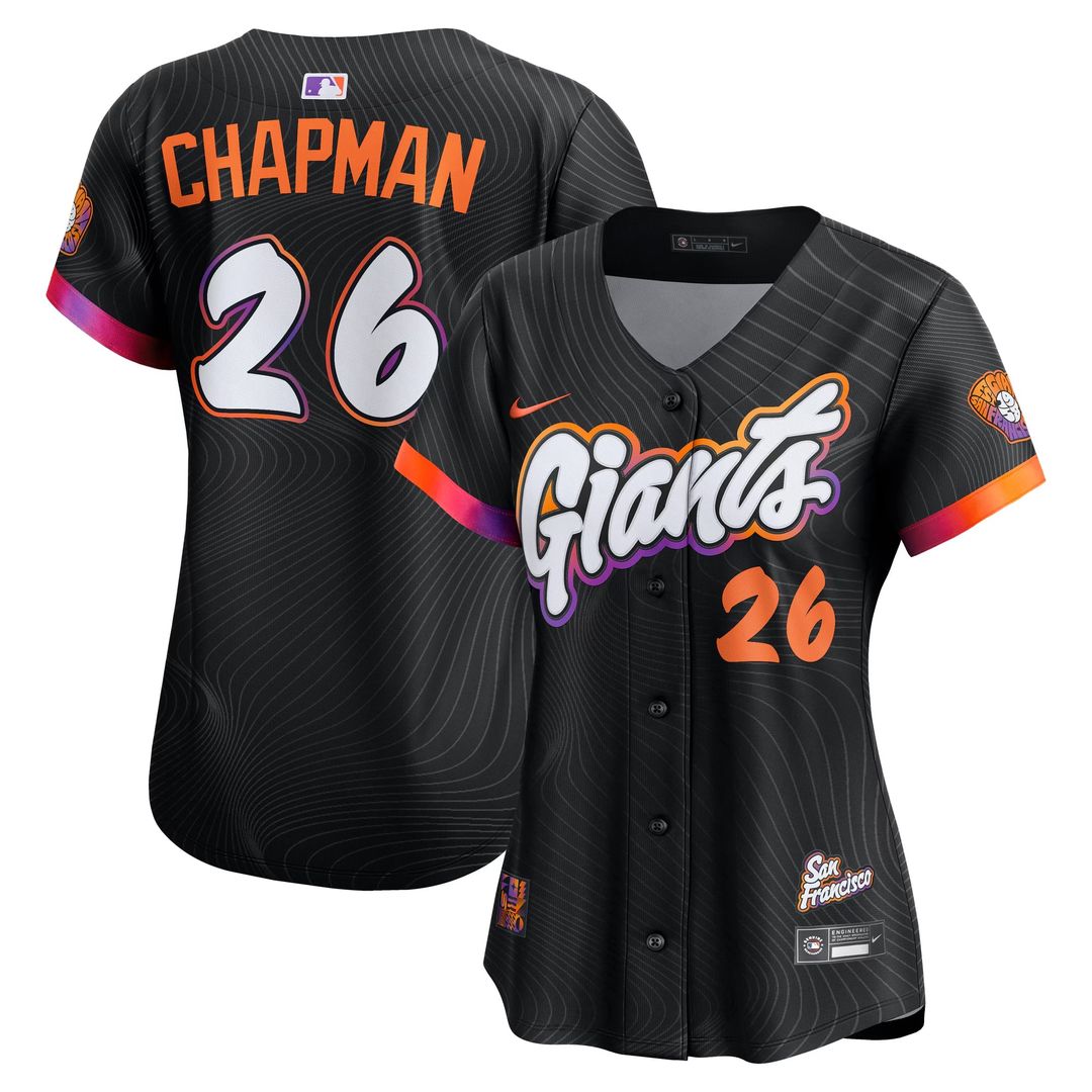 San Francisco Giants Matt Chapman Women's 2025 City Connect Limited Jersey — Anthracite
