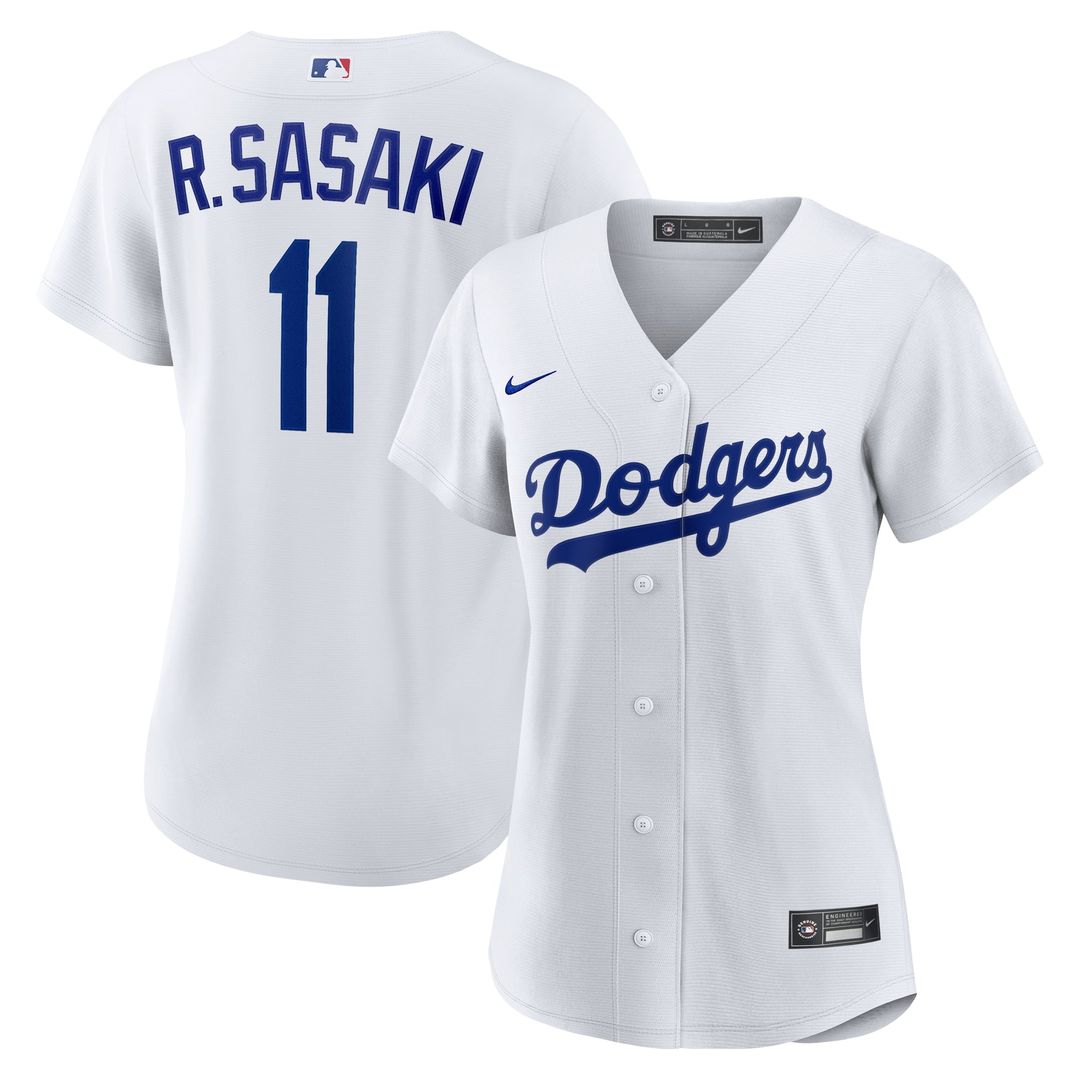 Los Angeles Dodgers Rōki Sasaki Women's Replica Jersey — White