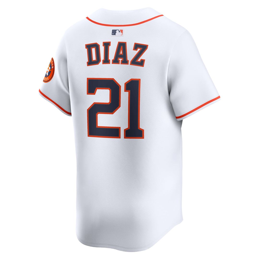 Houston Astros Yainer Diaz Home Limited Jersey — White