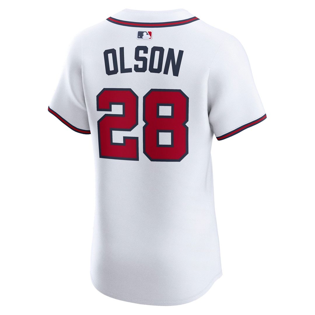 Atlanta Braves Matt Olson Home Elite Jersey — White