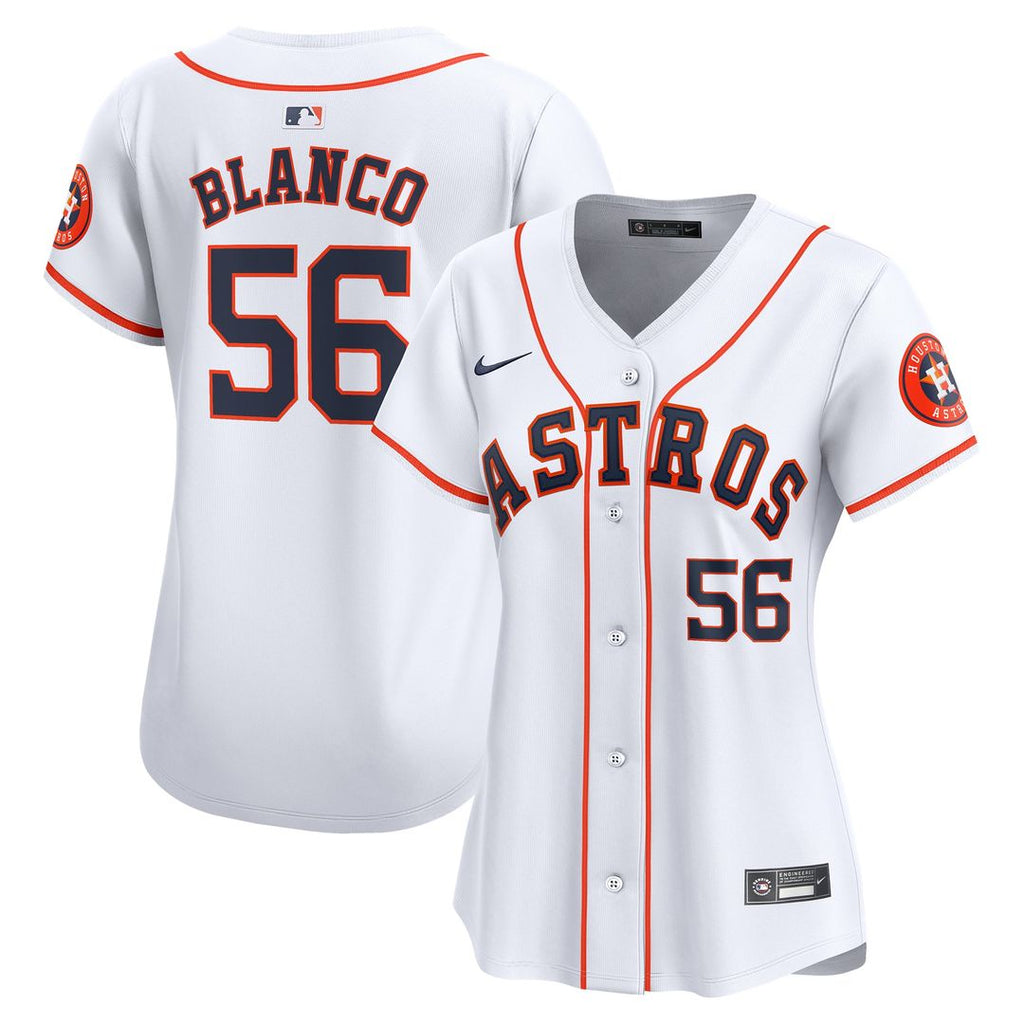 Houston Astros Ronel Blanco Women's Home Limited Jersey — White