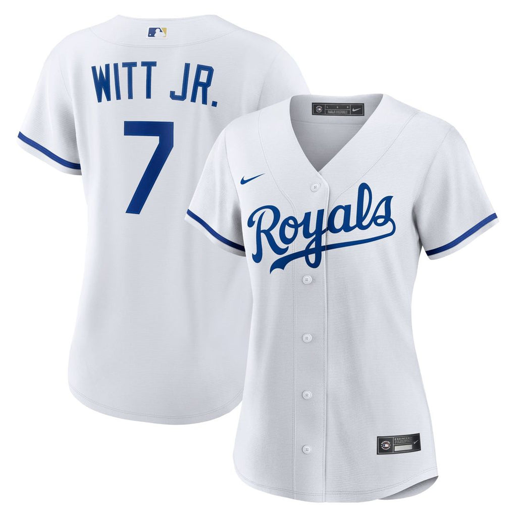 Kansas City Royals Bobby Witt Jr. Women's Home Replica Jersey — White