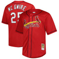 St. Louis Cardinals Mark McGwire Big & Tall Cooperstown Mesh Batting Practice Jersey — Red