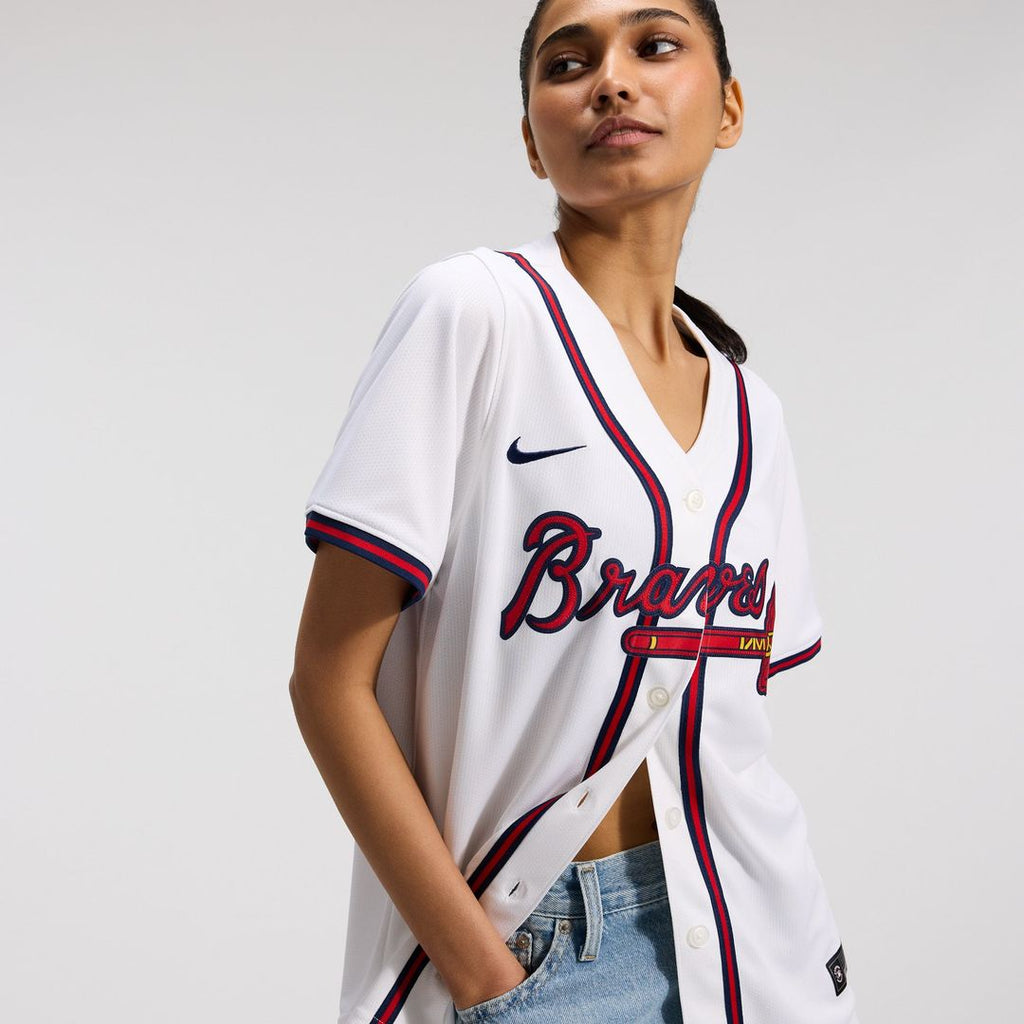 Atlanta Braves Home Women's Limited Jersey — White