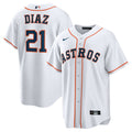 Houston Astros Yainer Diaz Home Replica Jersey — White