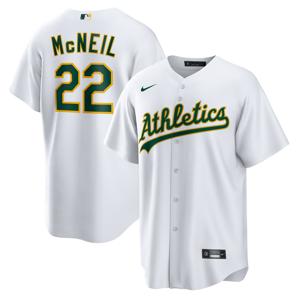 Athletics Jeff McNeil Home Replica Jersey — White