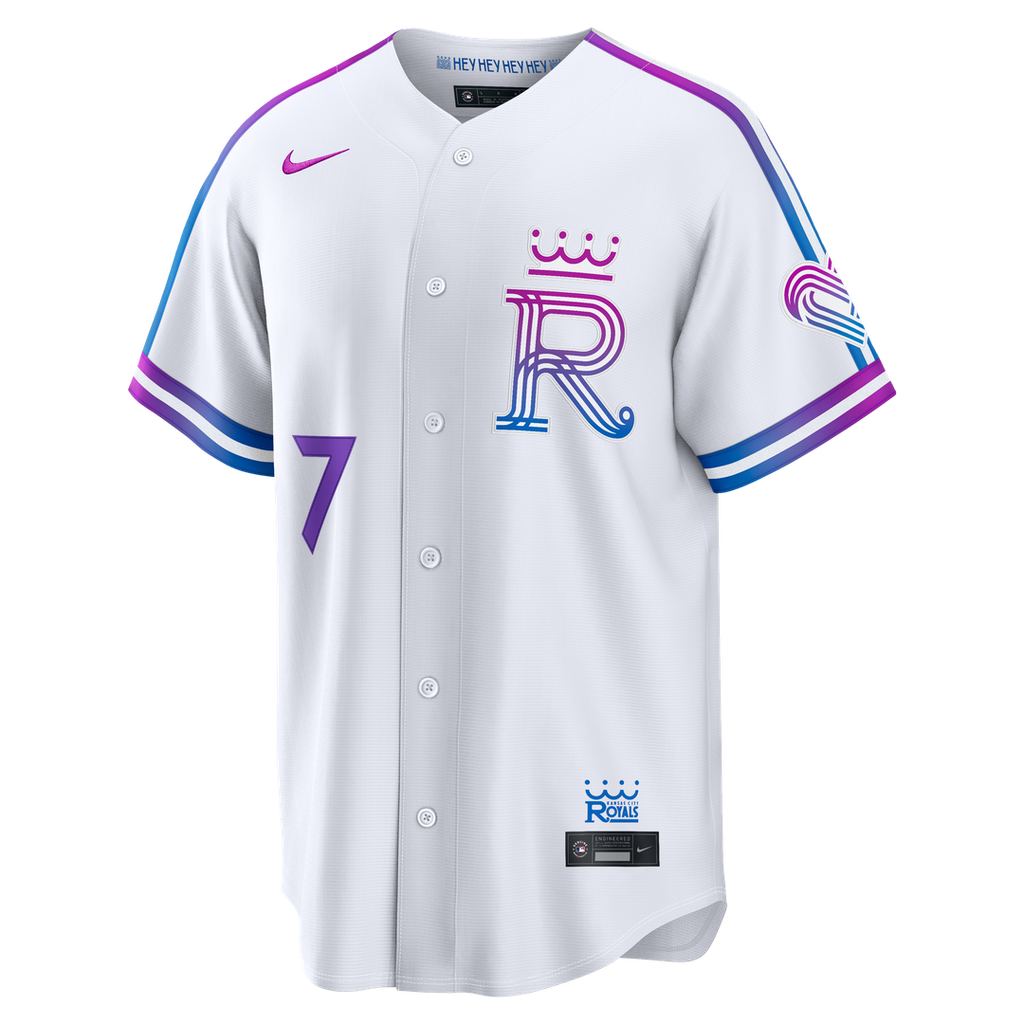 Kansas City Royals Bobby Witt Jr. 2026 City Connect Stadium Jersey — White
