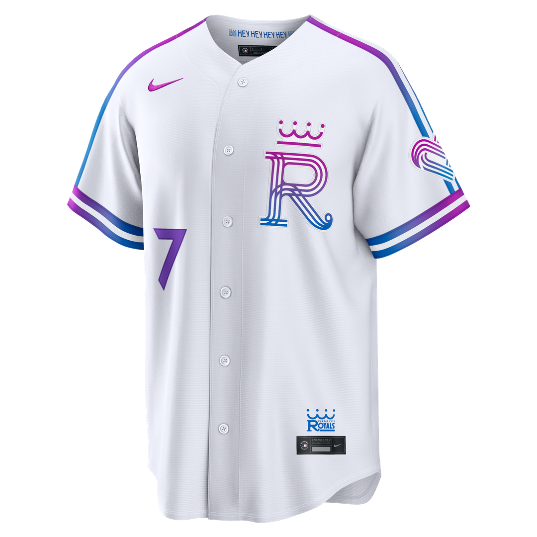 Kansas City Royals Bobby Witt Jr. 2026 City Connect Stadium Jersey — White