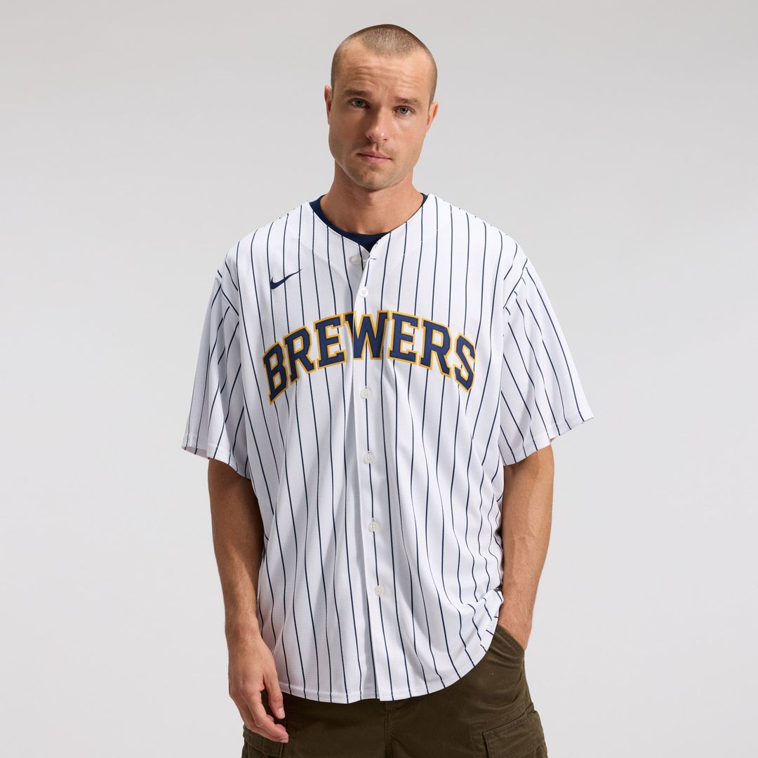 Milwaukee Brewers Christian Yelich Alternate Replica Jersey — White