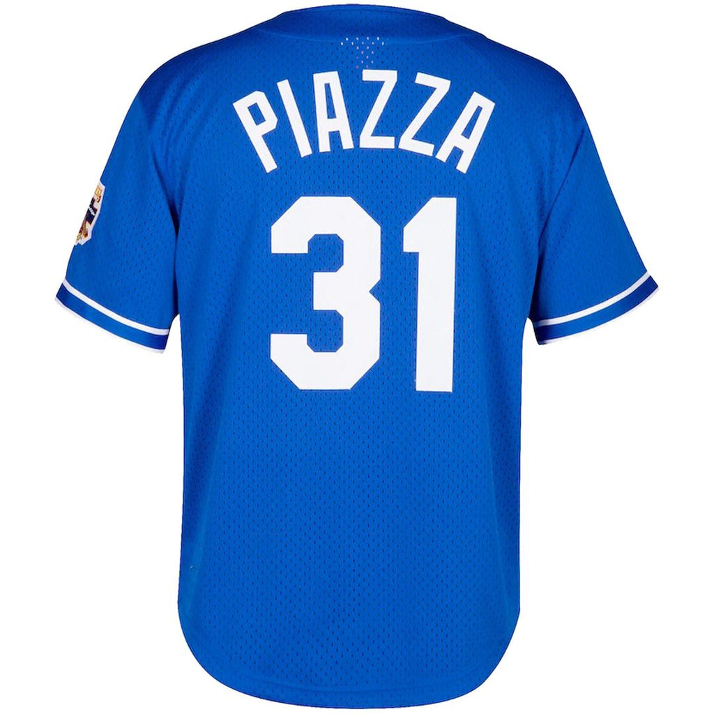 Los Angeles Dodgers Mike Piazza Big & Tall Cooperstown Mesh Batting Practice Jersey — Royal
