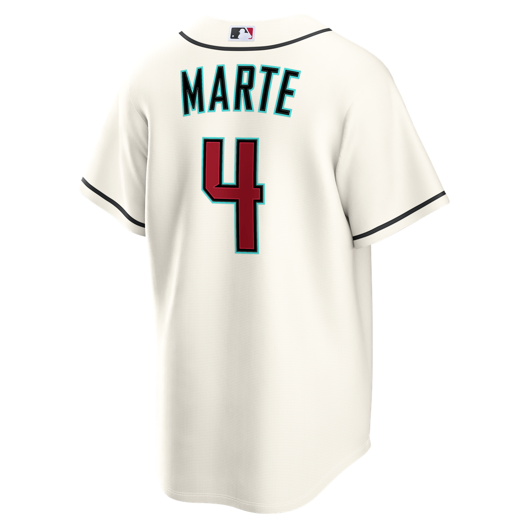 Arizona Diamondbacks Ketel Marte Home Replica Jersey — Cream