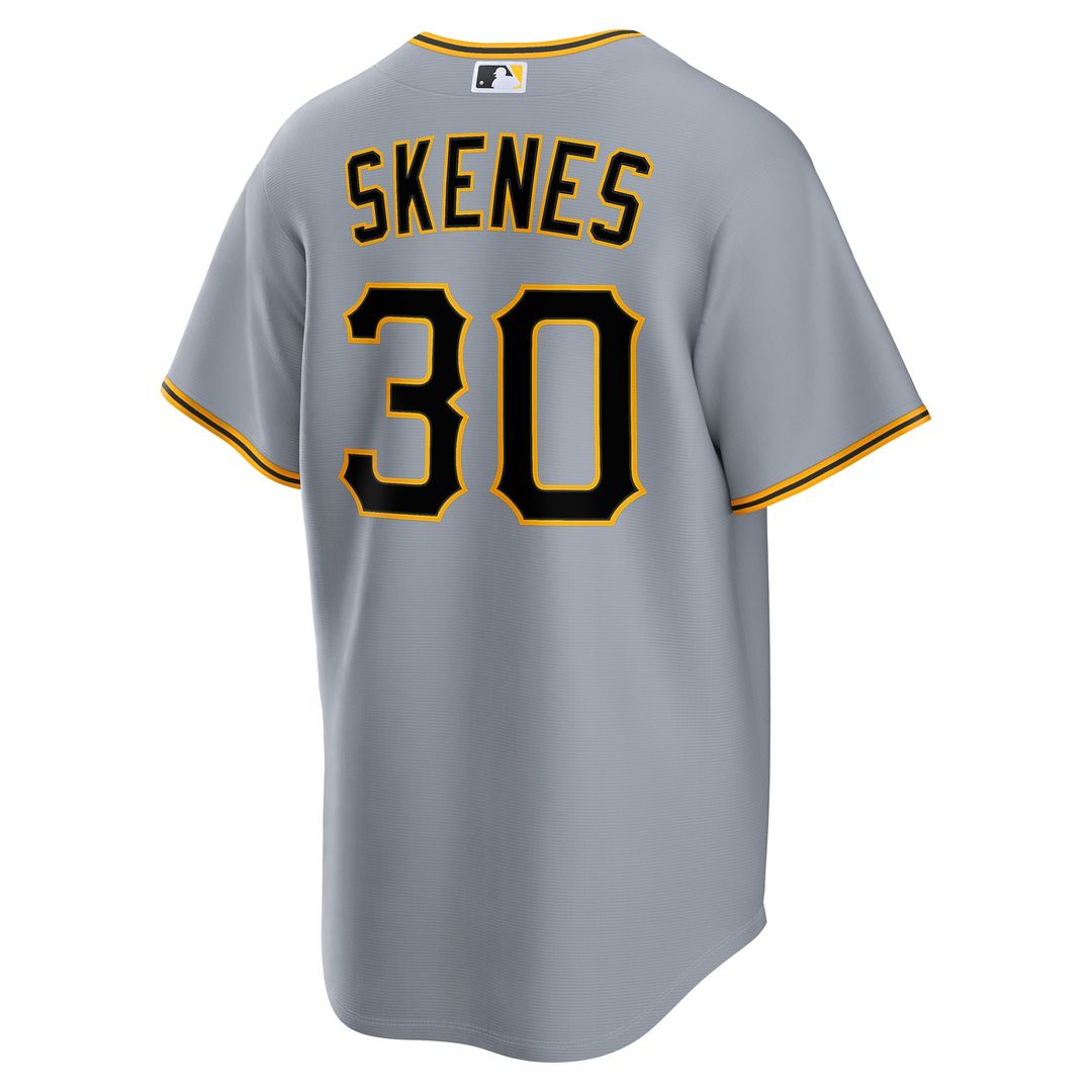 Pittsburgh Pirates Paul Skenes Road Replica Jersey — Gray