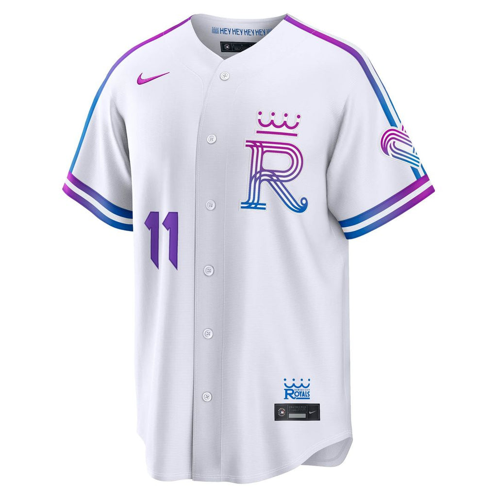 Kansas City Royals Maikel Garcia 2026 City Connect Stadium Jersey — White